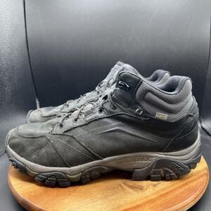 Merrell Mens Size 12 Moab Adventure Mid Waterproof Hiking Boots Black J91815W